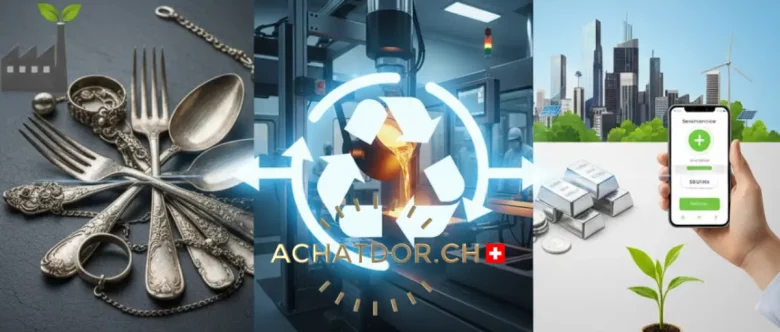 En remettant votre vieil argent, vous soutenez l’économie circulaire et prenez soin de l’avenir de l’environnement, achatdor.ch En remettant votre vieil argent, vous soutenez l’économie circulaire et prenez soin de l’avenir de l’environnement