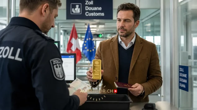 Passer la douane avec de l&rsquo;or (Suisse & Union Europ&eacute;enne)