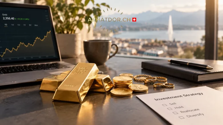 Vendre son or ou le garder – quelle stratégie correspond au marché actuel ?, achatdor.ch Vendre son or ou le garder – quelle stratégie correspond au marché actuel ?